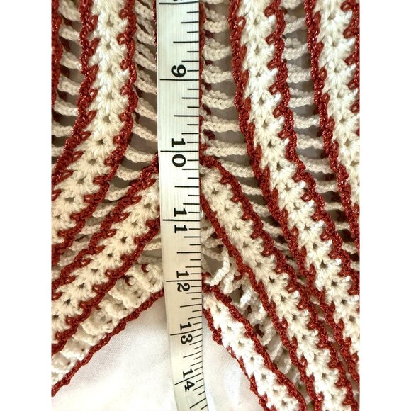 NWT My Beachy Side Hand-Crochet Elastic Waist Pants Gold Flame Size S - Picture 6 of 9